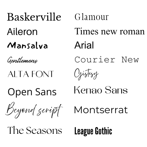 Individuelle 3D-Buchstaben nach Höhe