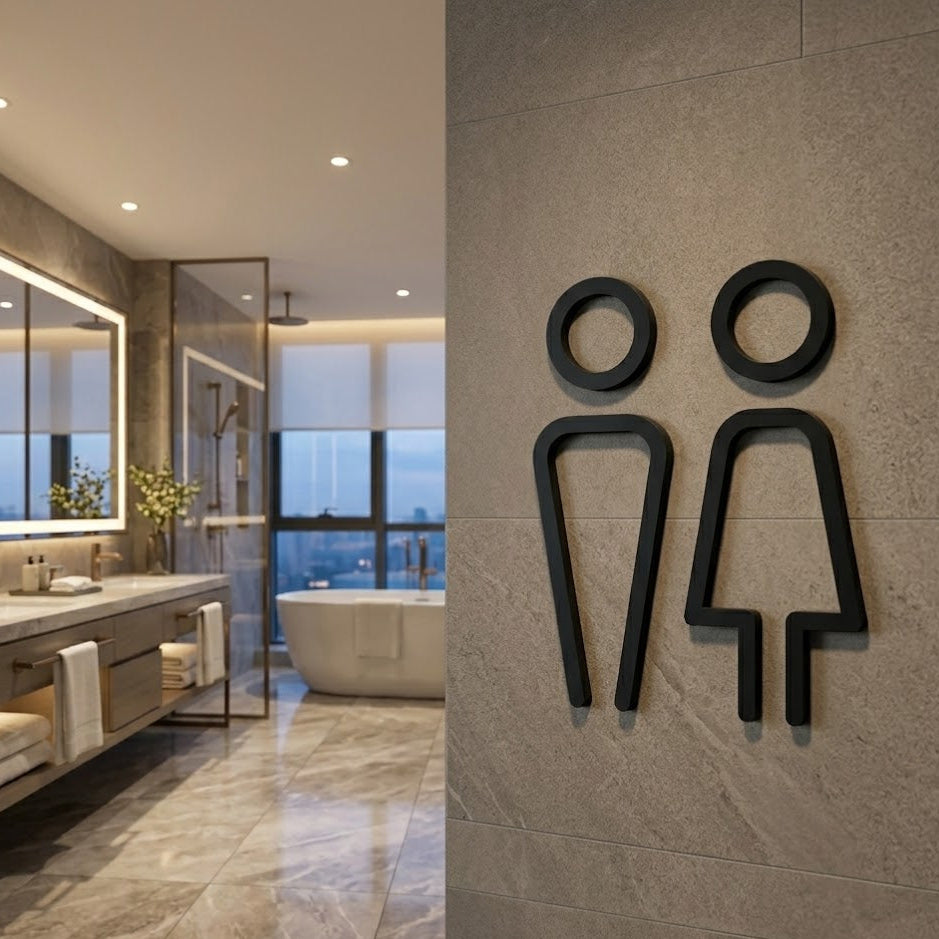 Toilette Schild
